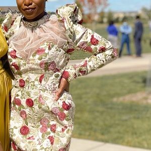 House of CB NOLA Antique Floral Print Mini Dress